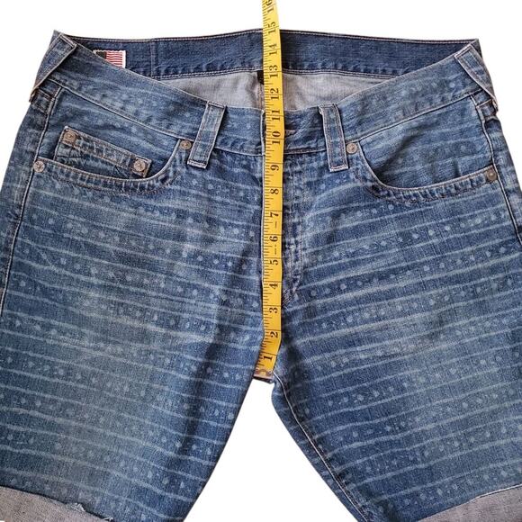 Rare Vintage Y2K True Religion Geno Cut-Off Jean Shorts Jorts 36 Made in USA - Picture 8 of 14